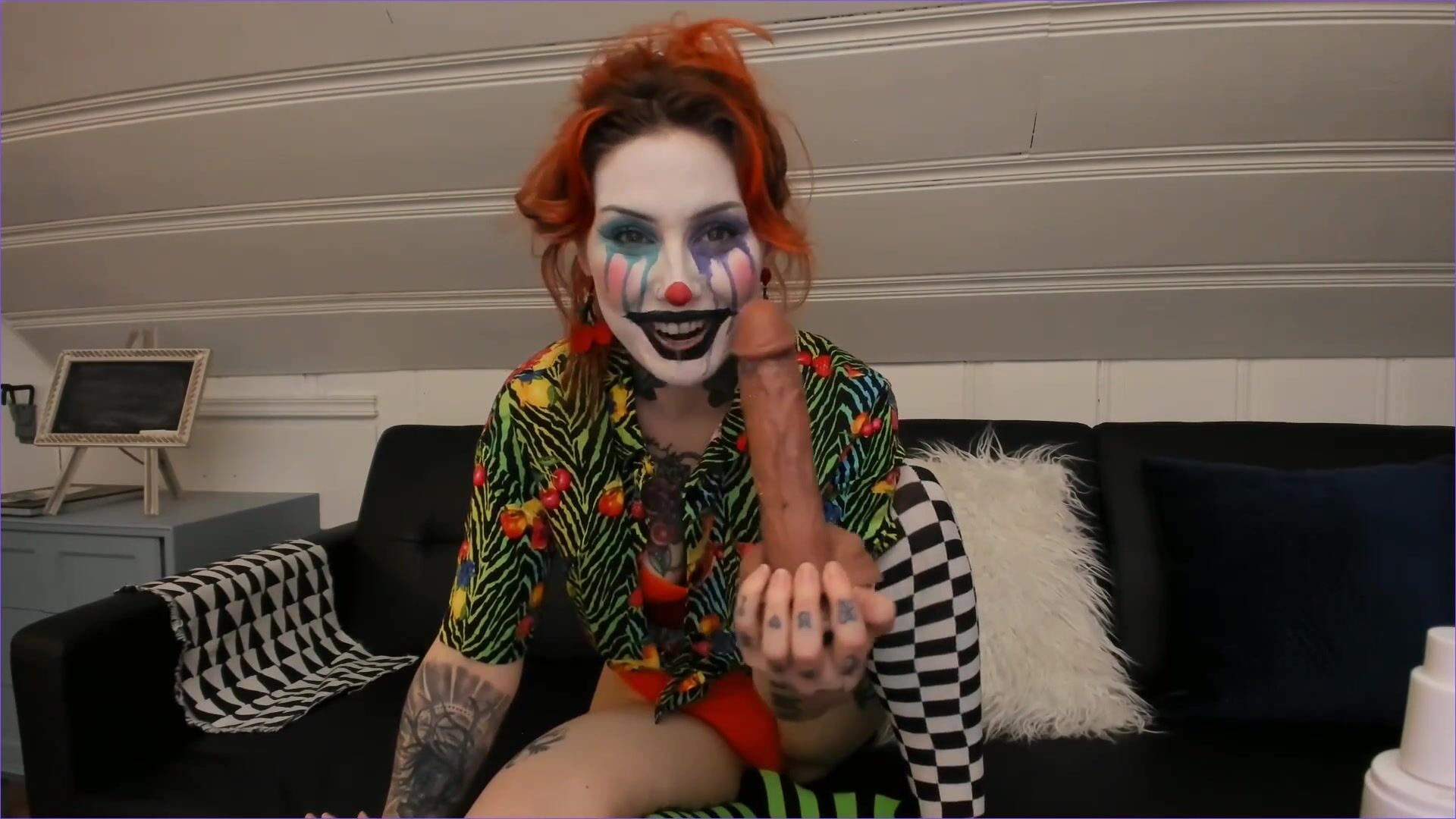 Slutty Clown Porn - Slutty spice gf finds clown porn mean bratty joi xxx video