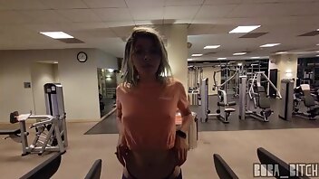 Boba Bitch - CAUGHT! Nude Gym Workout _ Hotel Walk_360p