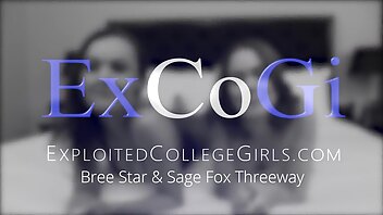 Bree Star & Sage Fox In Threeway Exploited College Girls