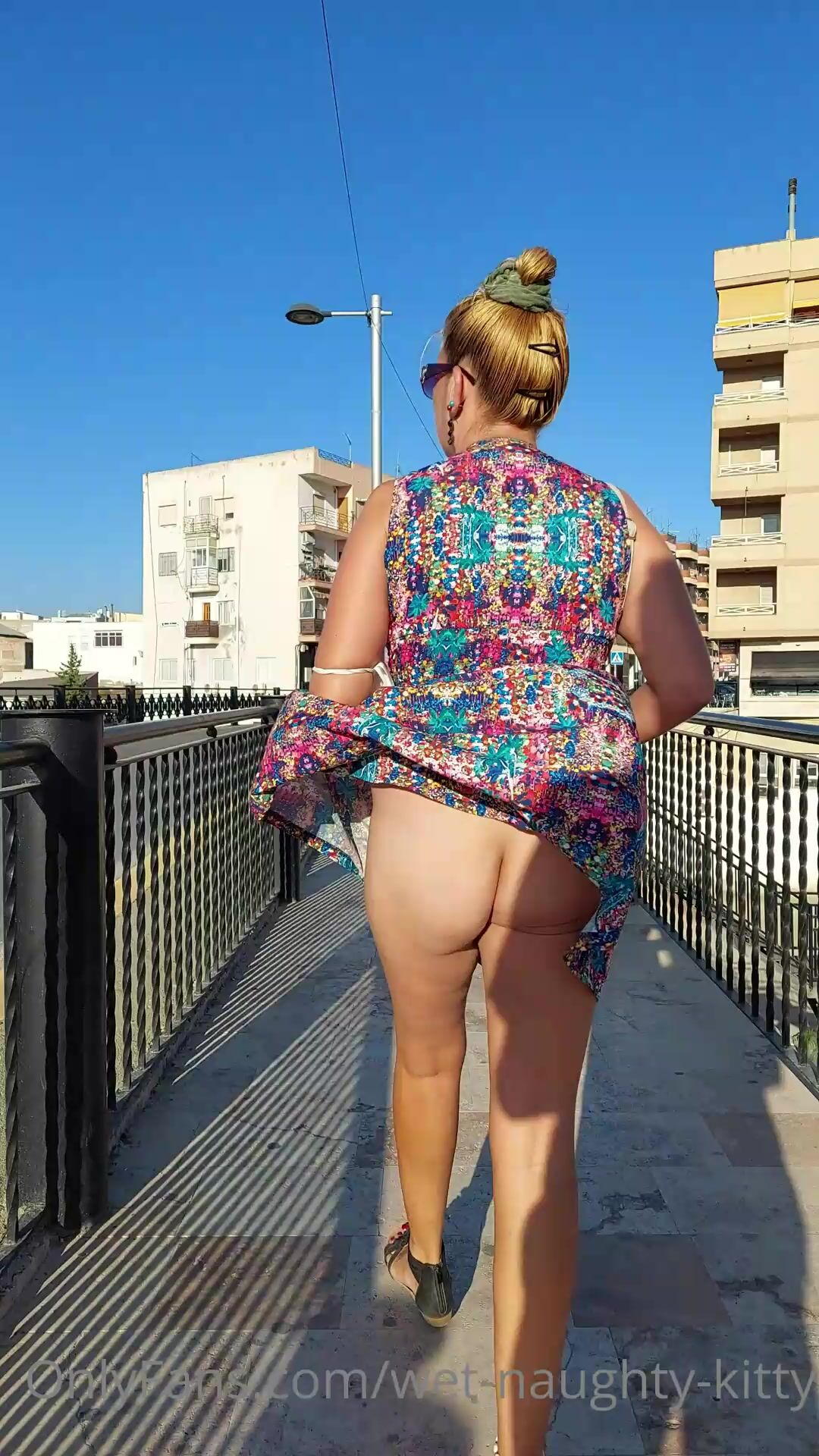 Wet naughty kitty do you like a girl with no panties on even if it is