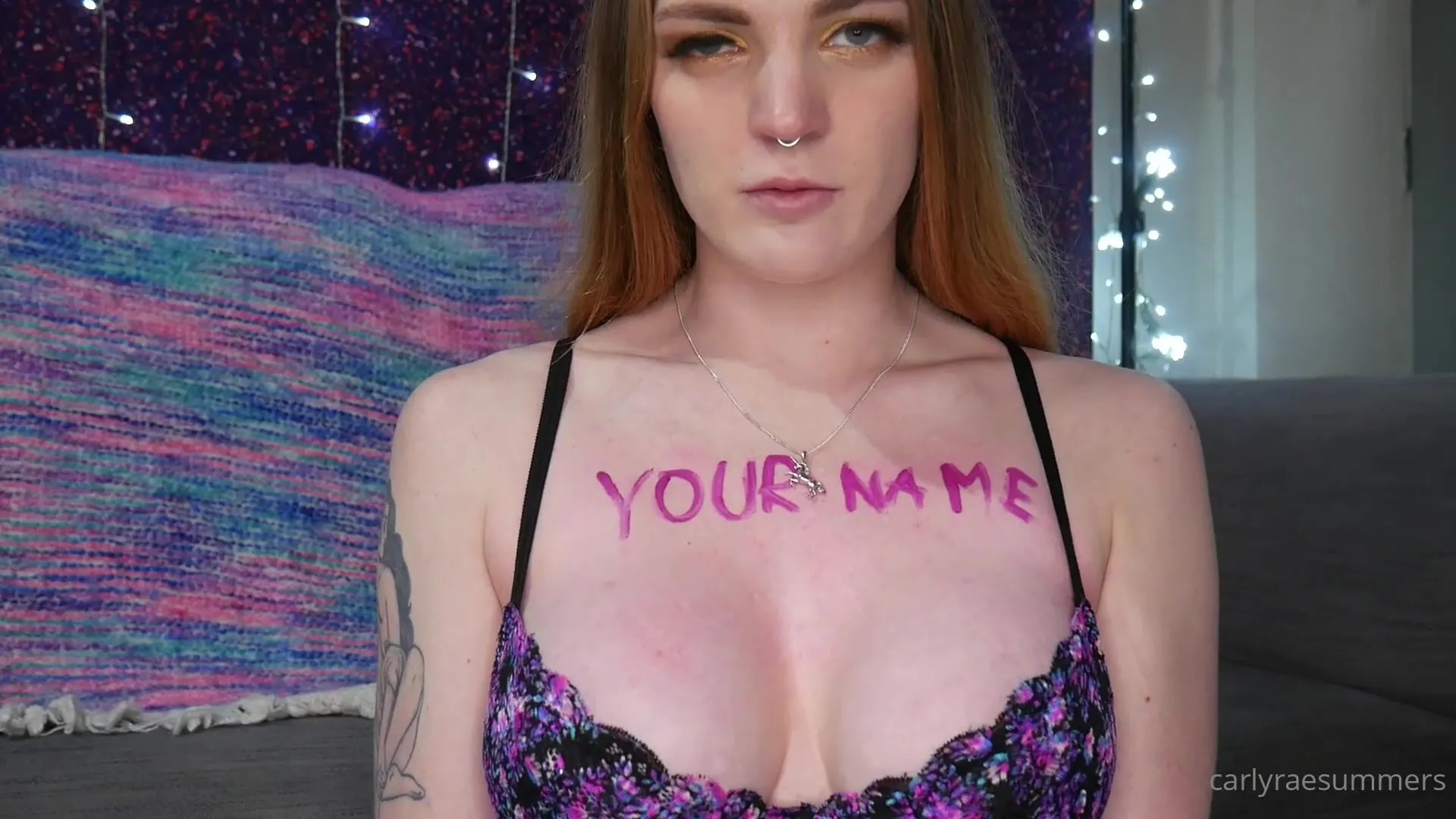 Carlyraesummers Your Name on my Body Branding my Body w Your Name. Moaning  Your Name. Pleasuring
