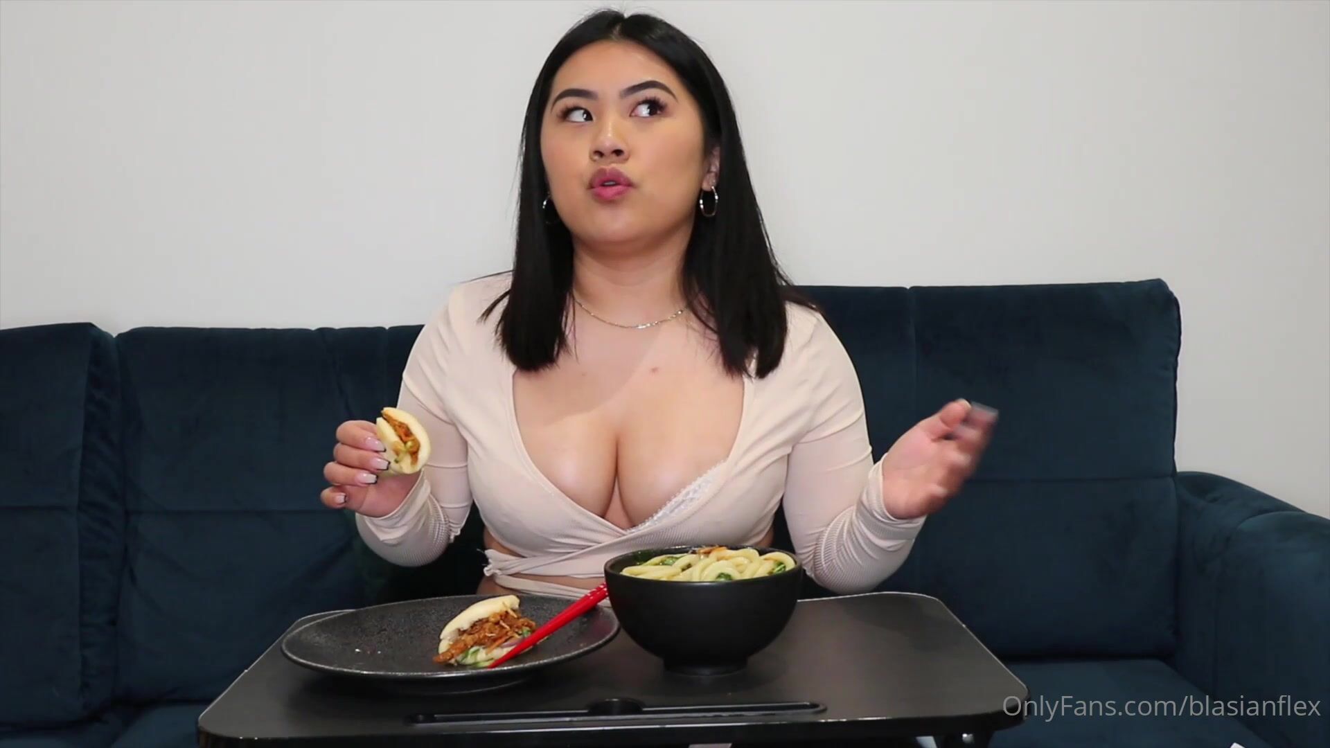 Blasianflexnina The First Episode Of A Brand New Mukbang V xxx onlyfans porn  videos