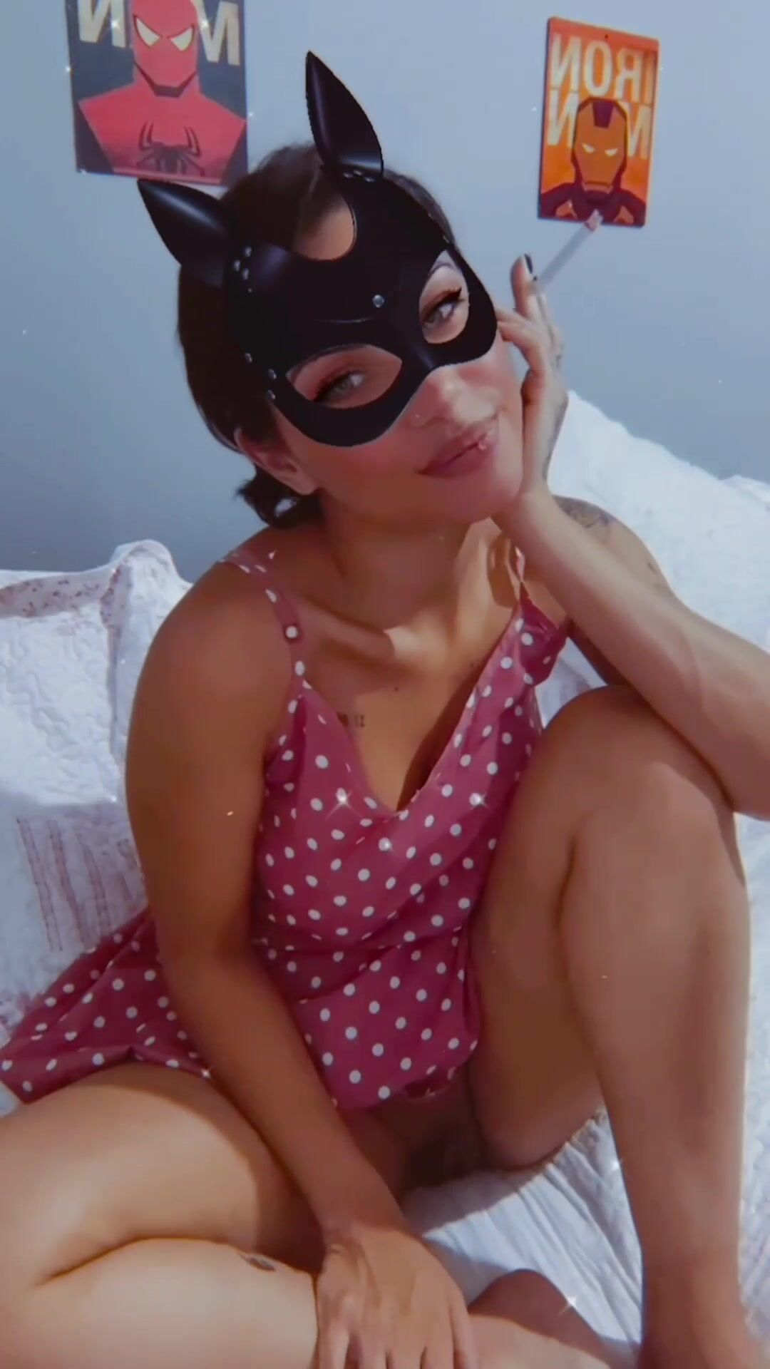 1080px x 1920px - Onlycleobaby in a polka dot dress smoking a cigarette for you smokingfetish  xxx onlyfans porn videos