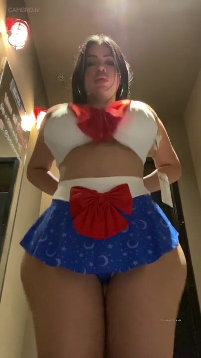 Crystal lust in sailor moon costume