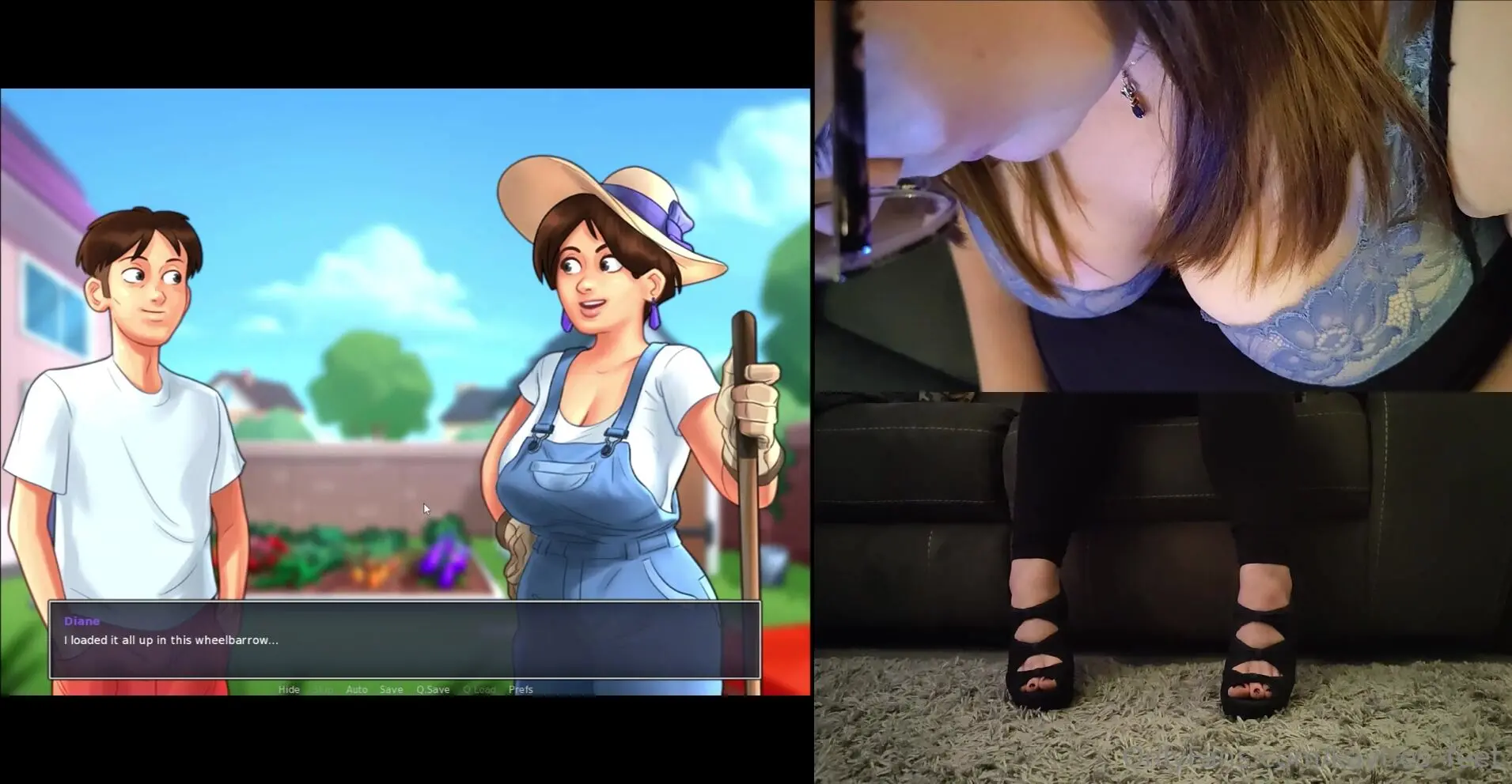 Kayties feet summertime saga episode 20 a bit of girl on girl w foot &  chest