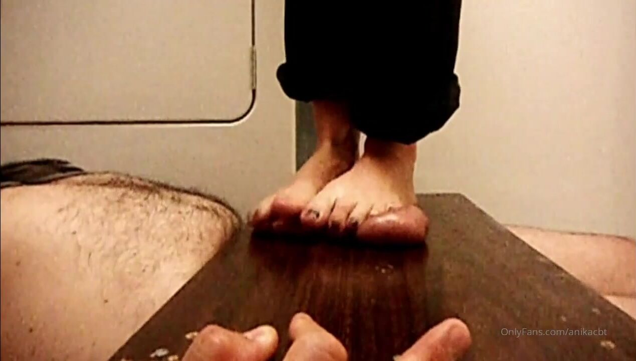 Anikacbt anika s first ever cock ball trample xxx onlyfans porn video