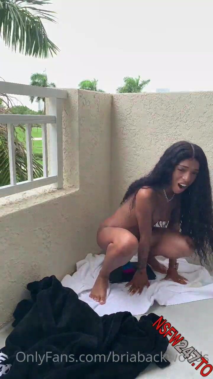 Bria Backwoods Black girl loves dildo riding fucking xxx onlyfans porn video pic image