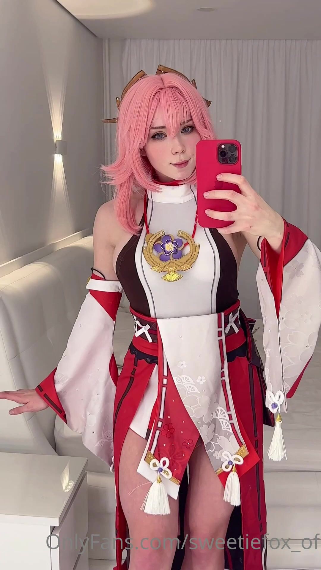 Sweetiefox_of I received this costume today & Im so like it Yae Miko from  Genshin